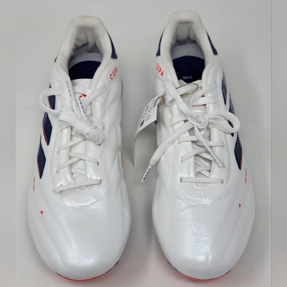 adidas Soccer Copa Pure 2 Elite FG Cloud White Blue Cleats IG6402 Men's Size 7
